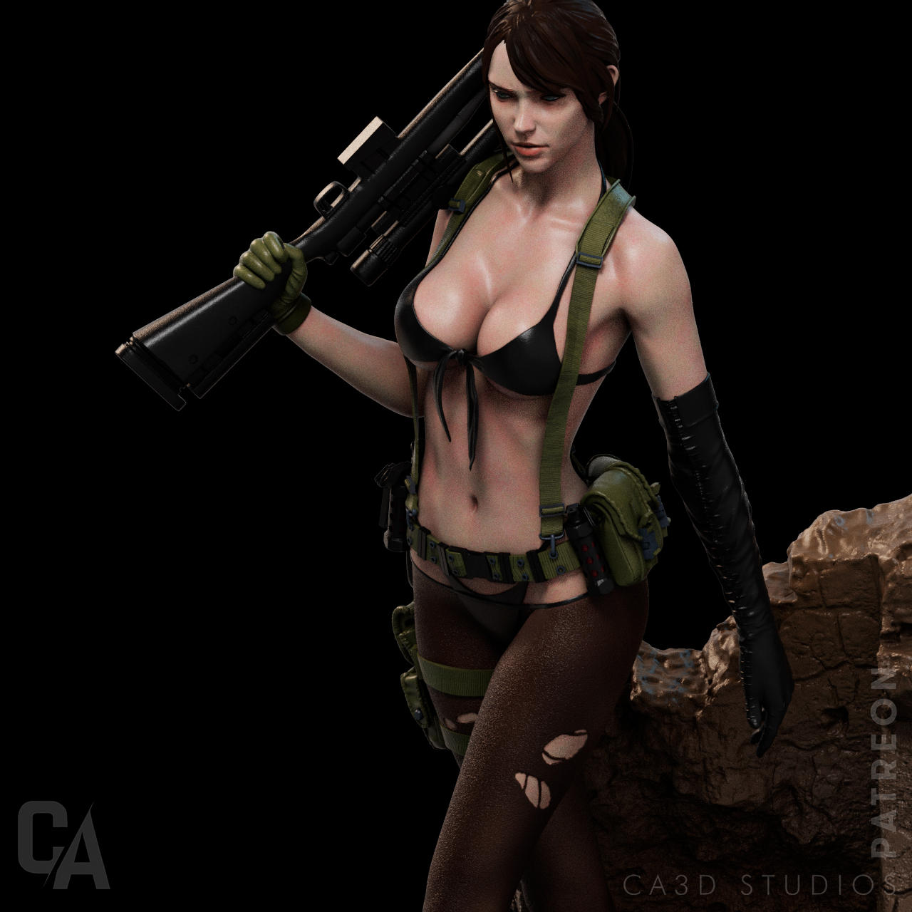 Metal Gear Solid Quiet Collectible Resin Fan Art Pro Painted - MTO