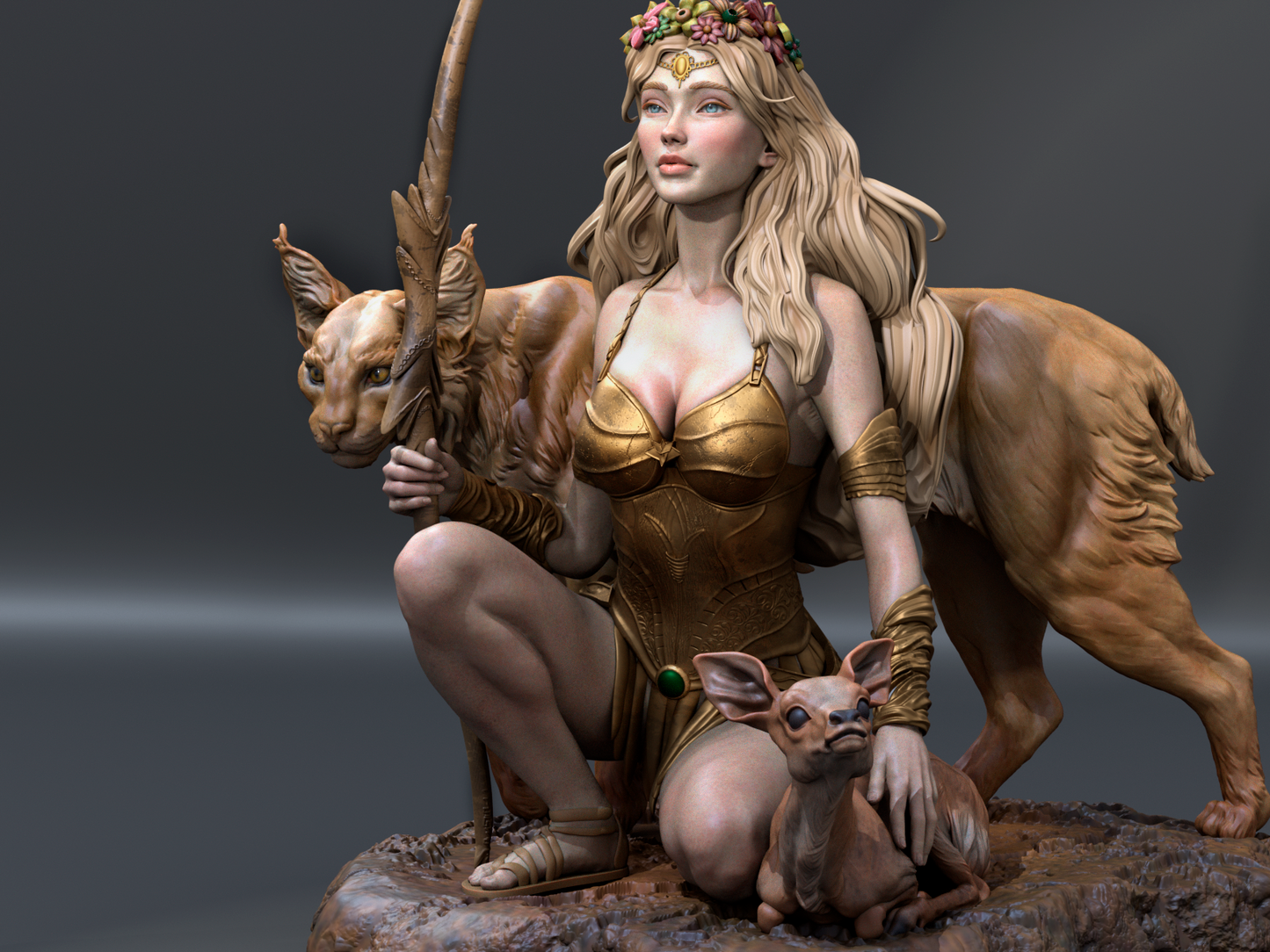 Artemis Collectible Resin Fan Art  - MTO