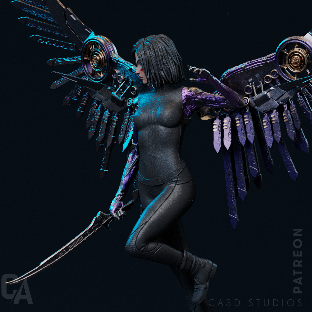 Alita Battle Angel Collectible Resin Fan Art - MTO