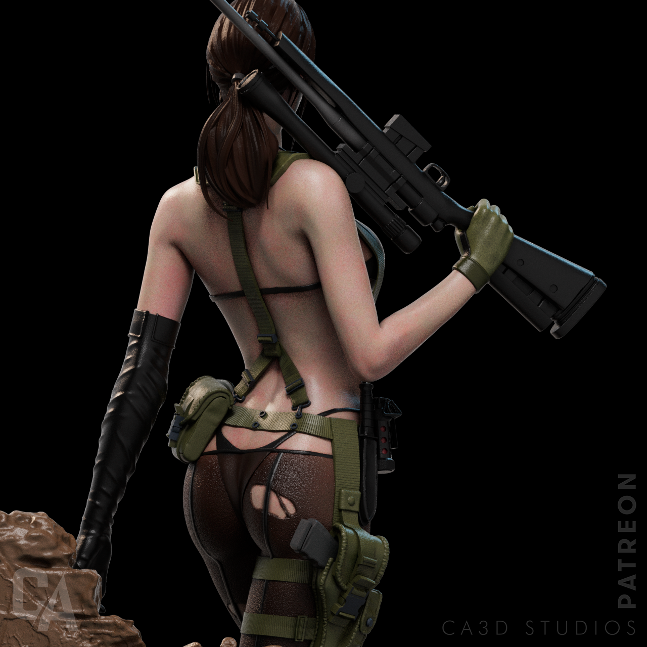 Metal Gear Solid Quiet Collectible Resin Fan Art Pro Painted - MTO