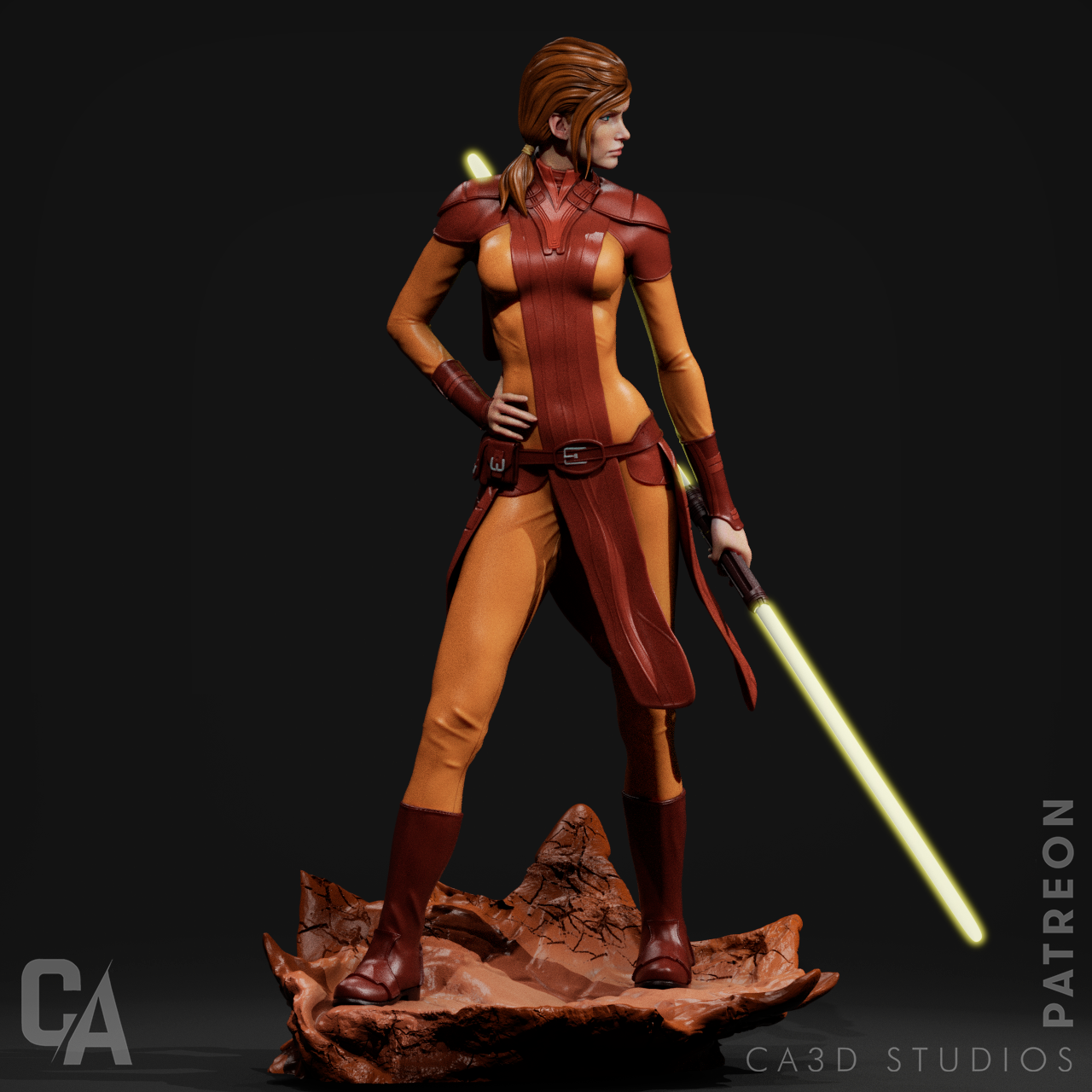 Bastila Shan Resin Fan Art - MTO