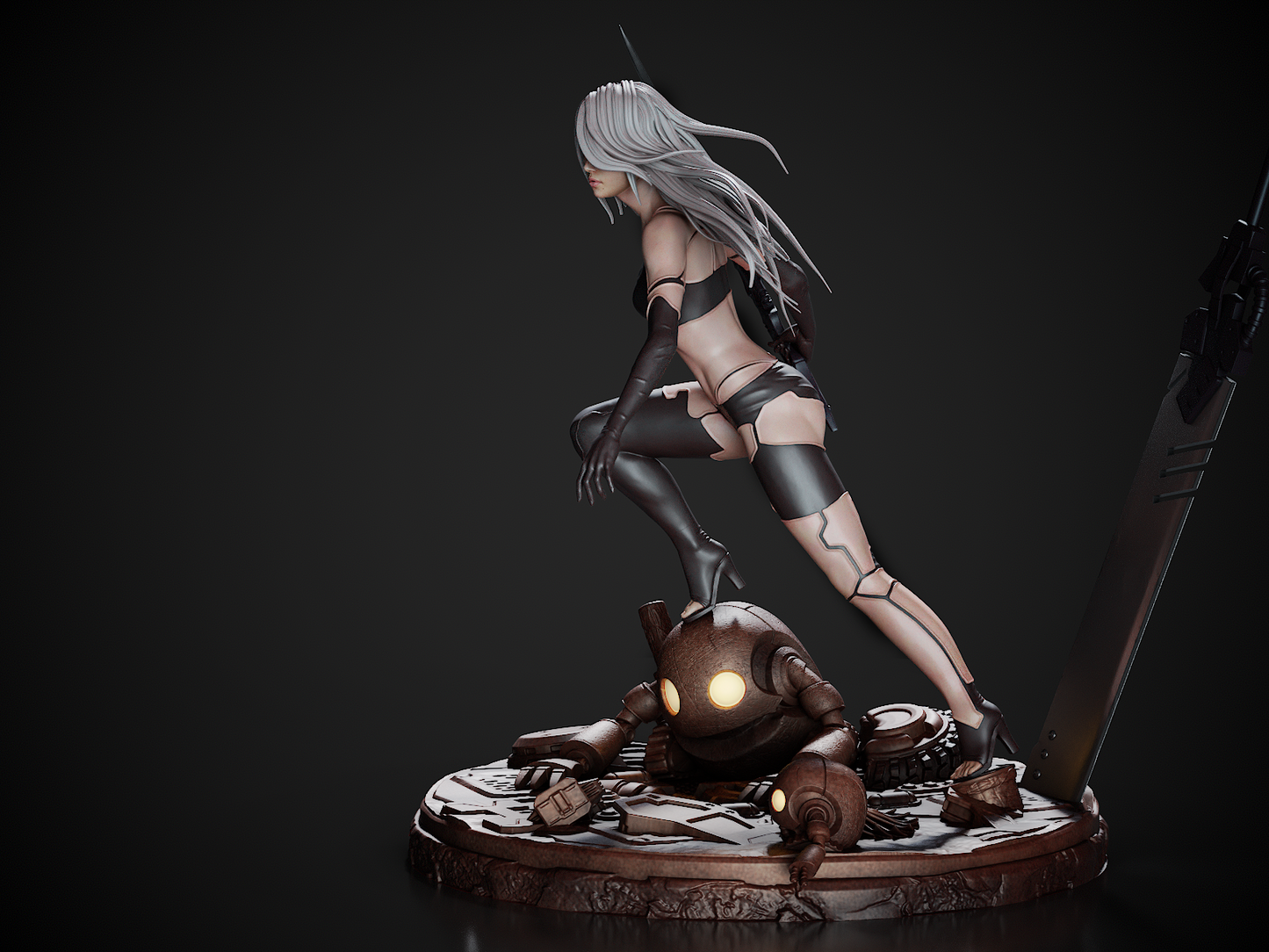 A2 Nier Automata Resin Fan Art - MTO (Design by CA3D Studios)