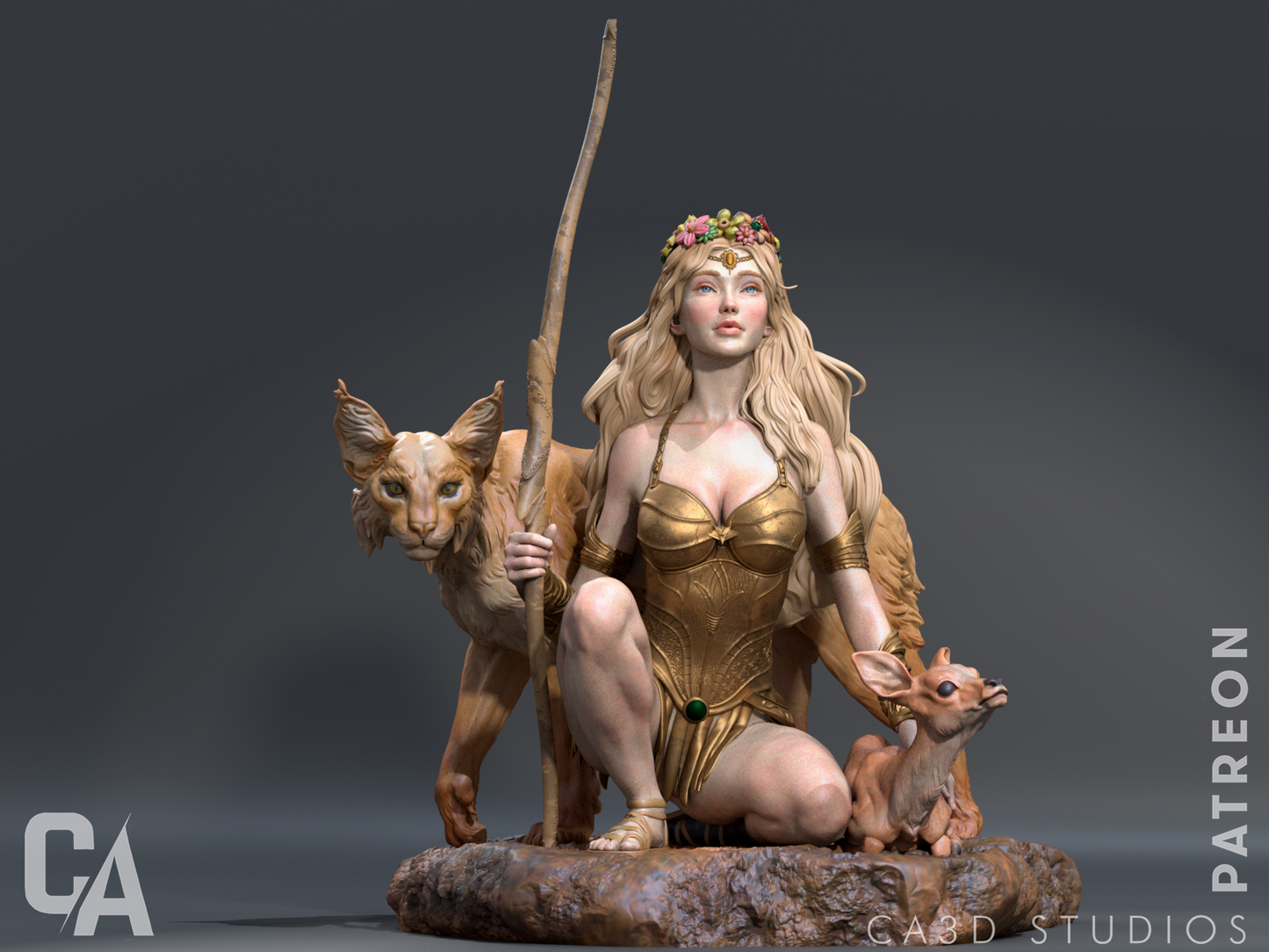 Artemis Collectible Resin Fan Art  - MTO