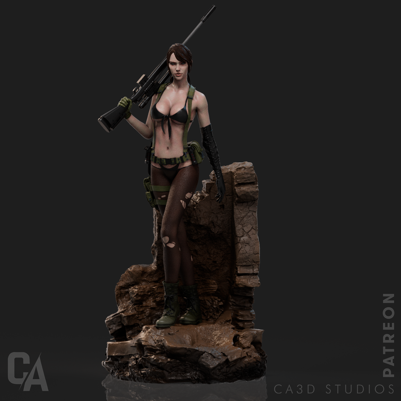 Metal Gear Solid Quiet Collectible Resin Fan Art Pro Painted - MTO