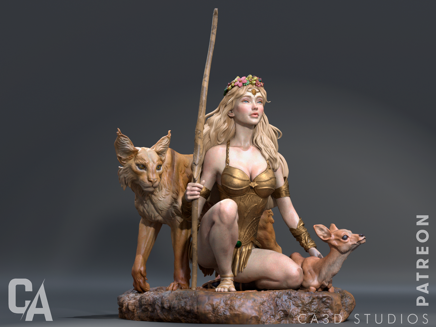 Artemis Collectible Resin Fan Art  - MTO