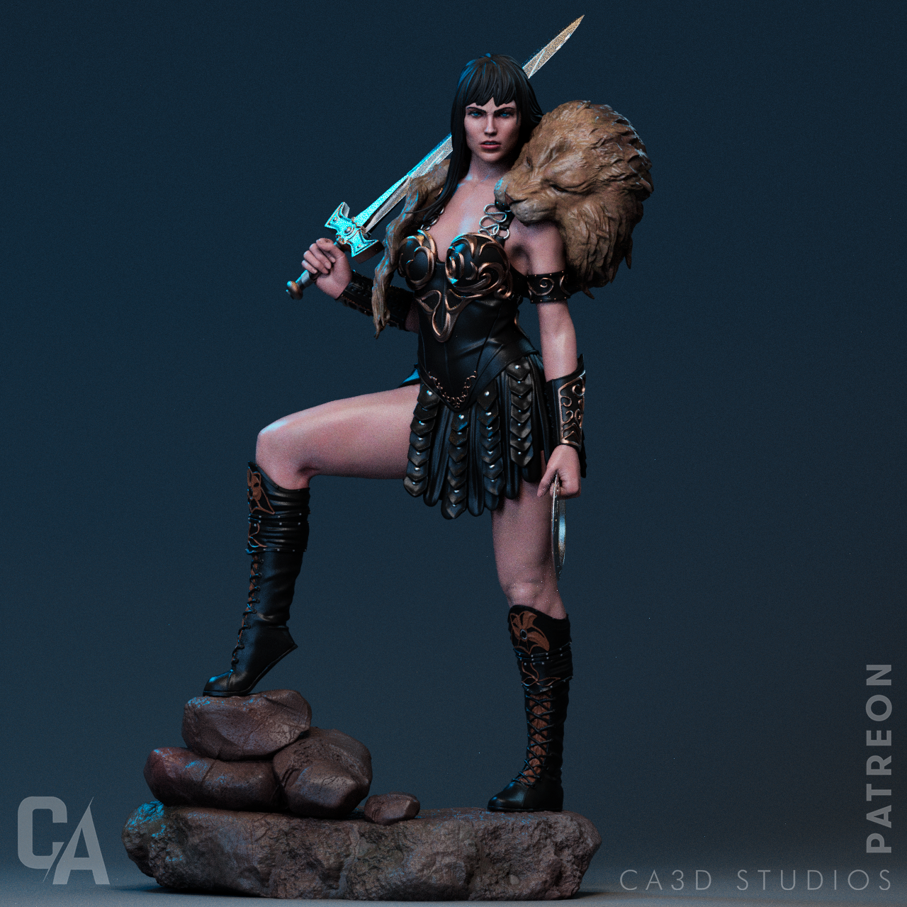 Xena Warrior Princess Resin Fan Art - MTO