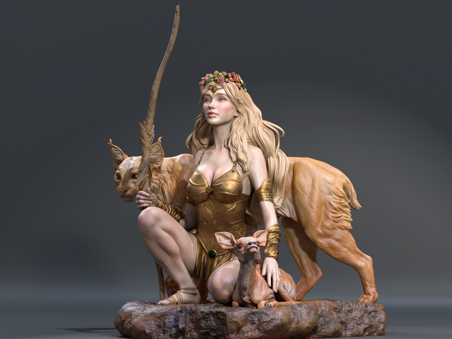 Artemis Collectible Resin Fan Art  - MTO