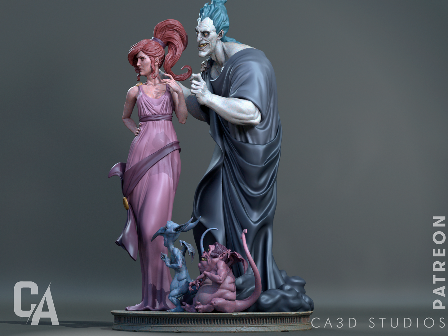 Hades Diorama Collectible Resin Fan Art Pro Painted - MTO