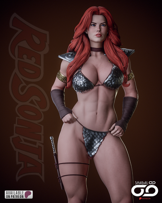 Red Sonja Resin Sculpture Fan Art - MTO (SDO)