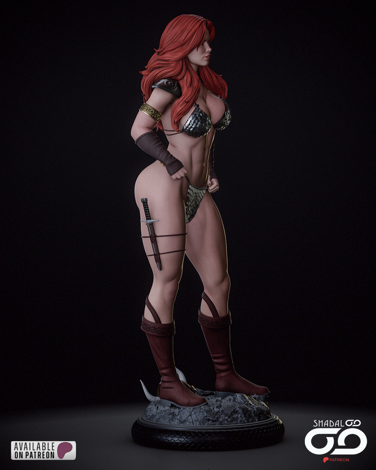 Red Sonja Resin Sculpture Fan Art - MTO (SDO)