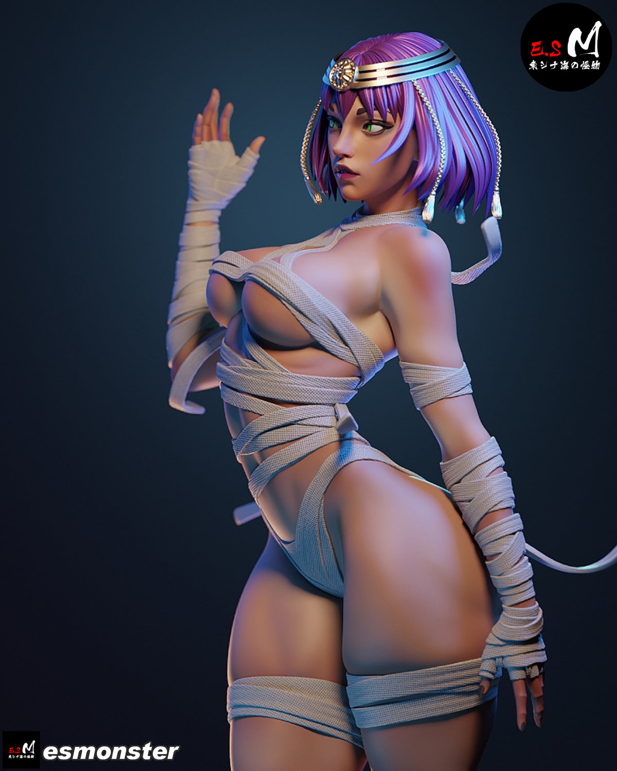 Menat Hades II Resin Art (East Sea Monster Version)