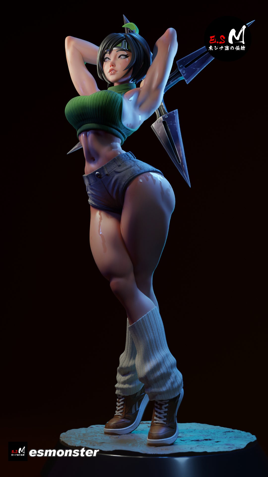 Yuffie Resin Art (East Sea Monster Version)