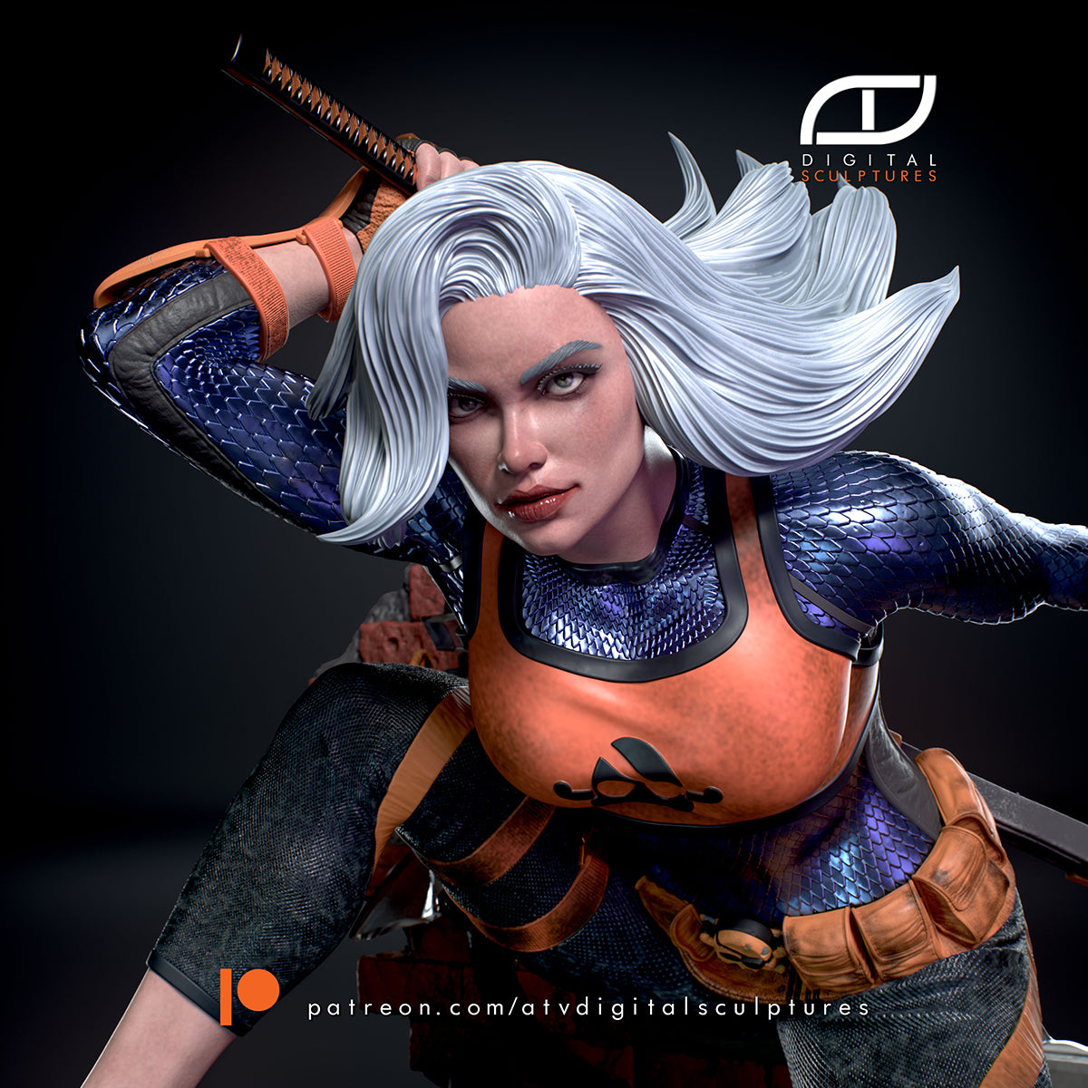 Rose Wilson Ravager Resin Fan Art Pro Painted - MTO