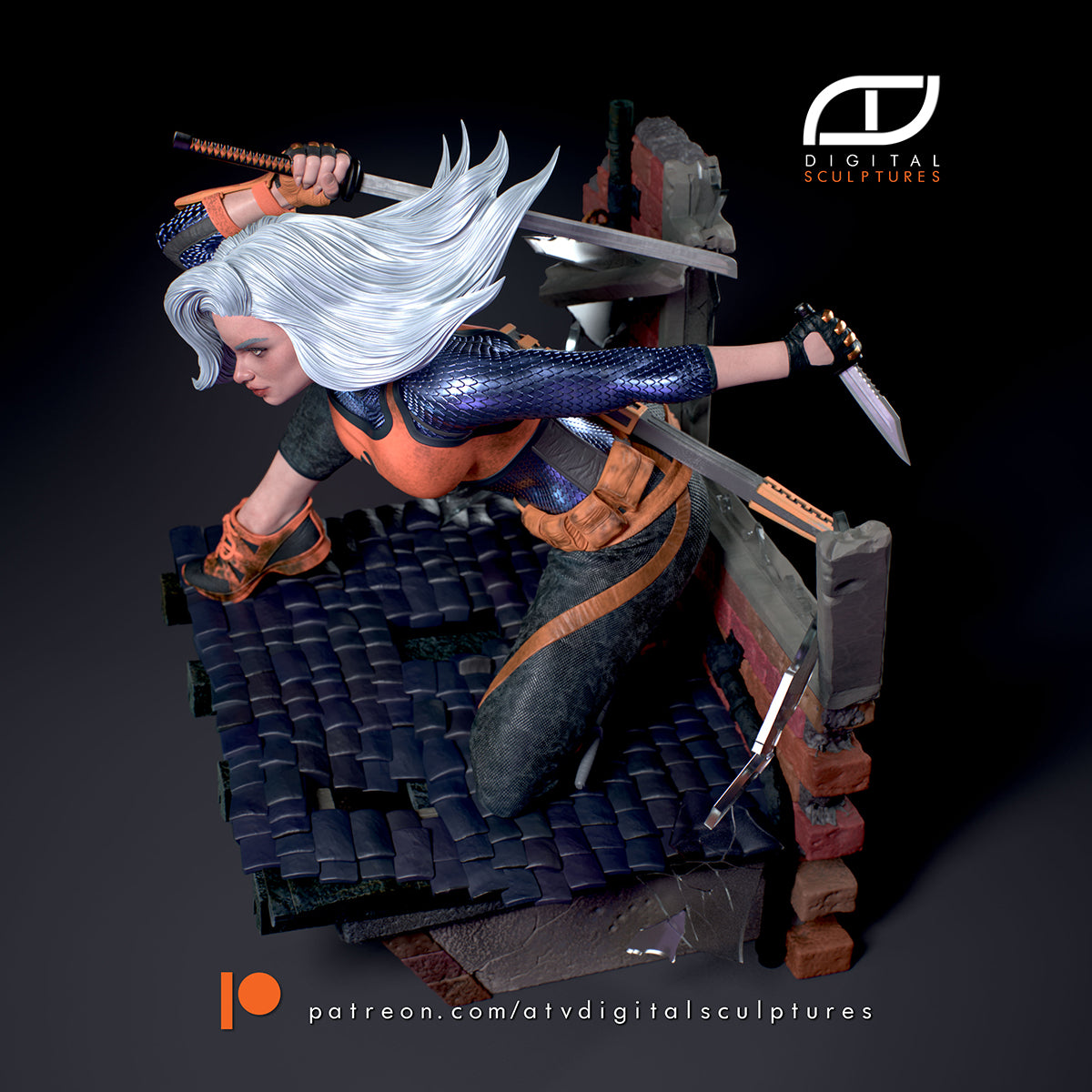 Rose Wilson Ravager Collectible Resin Fan Art Pro Painted - MTO