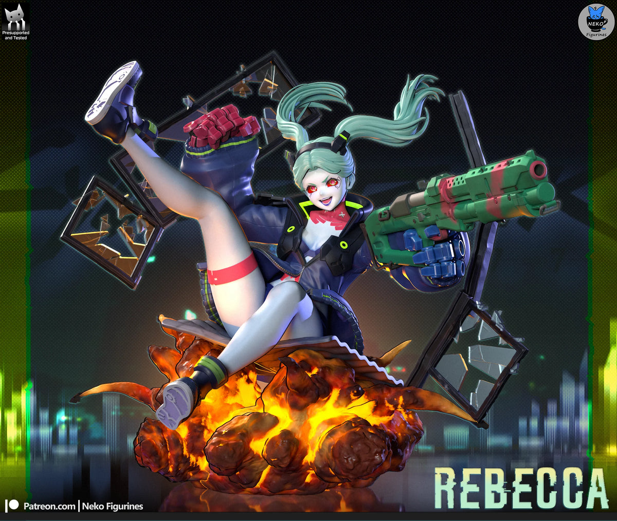 Rebecca Smasher Resin Art (Neko Version)