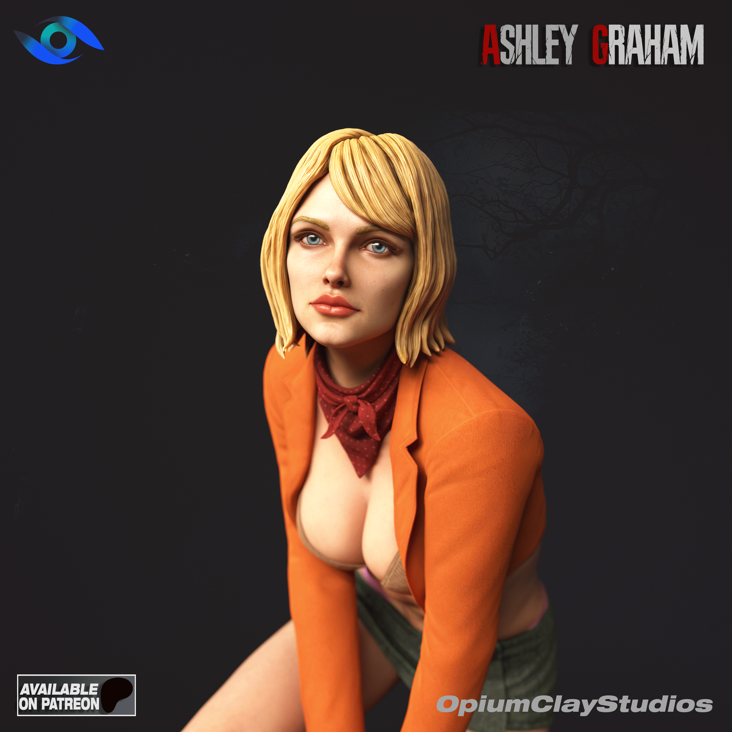 Ashley Graham Collectible Resin Fan Art Pro Painted - MTO