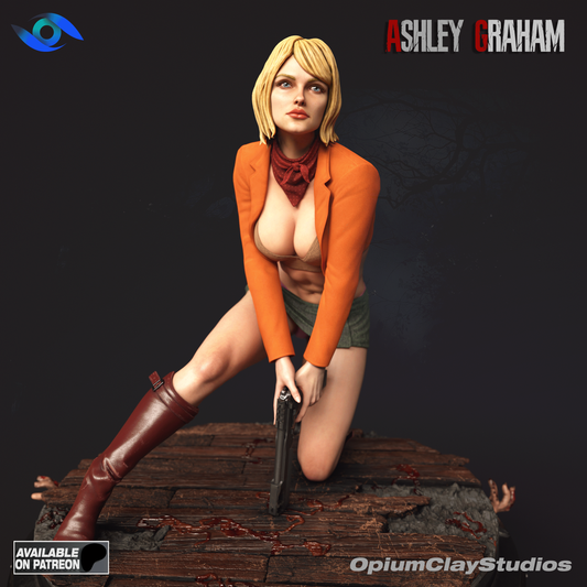 Ashley Graham Collectible Resin Fan Art Pro Painted - MTO