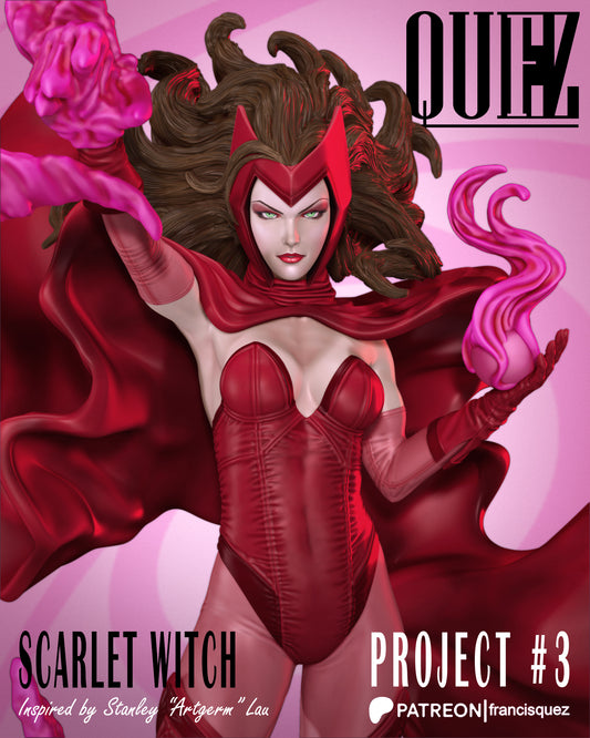 Scarlet Witch Resin Fan Art Pro Painted - MTO (Quez)