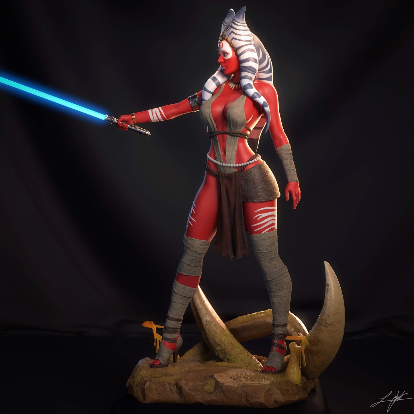 Shaak Ti Resin Fan Art MTO (Design by Abe3D)
