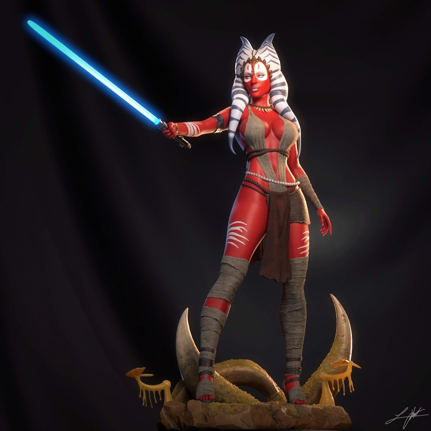Shaak Ti Resin Fan Art MTO (Design by Abe3D)
