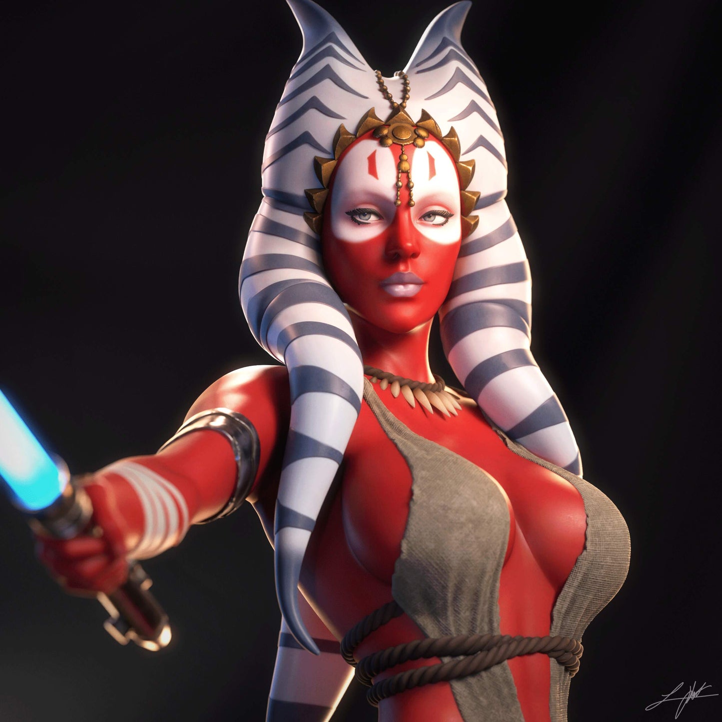 Shaak Ti Resin Fan Art MTO (Design by Abe3D)