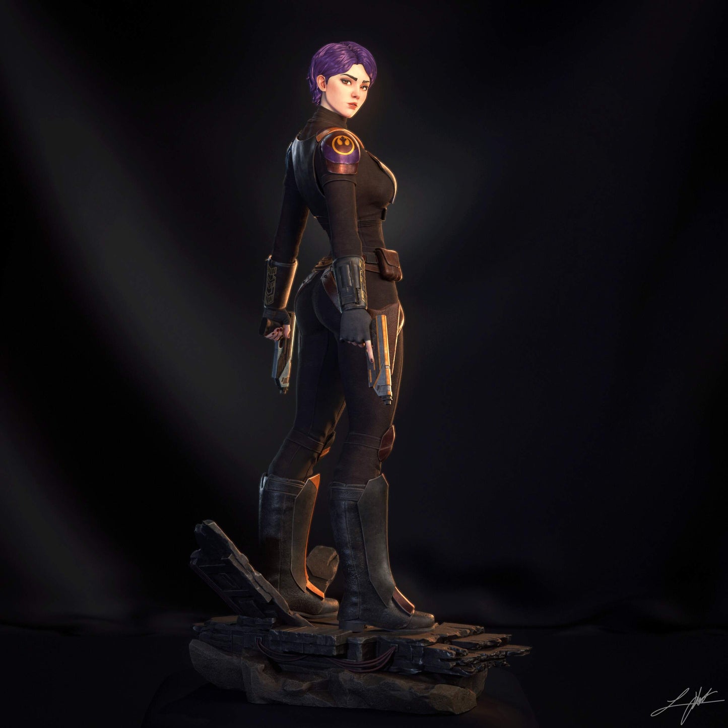 Sabine Wren Resin Fan Art (Design by Abe3D)