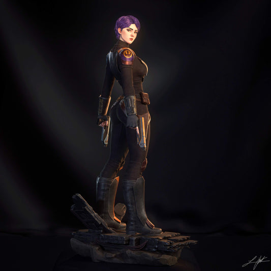 Sabine Wren Resin Fan Art (Design by Abe3D)