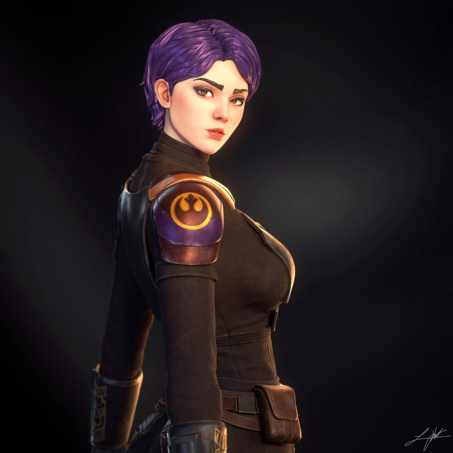 Sabine Wren Resin Fan Art (Design by Abe3D)