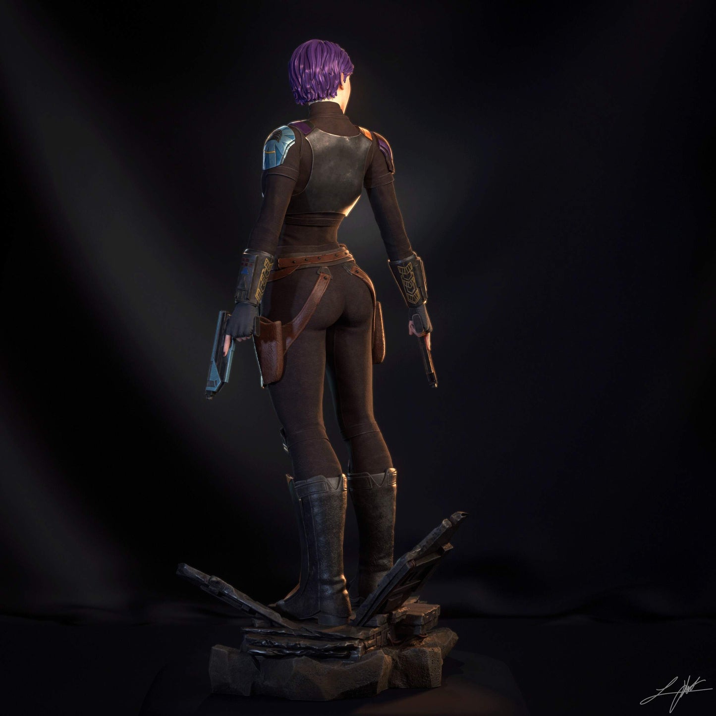Sabine Wren Resin Fan Art (Design by Abe3D)