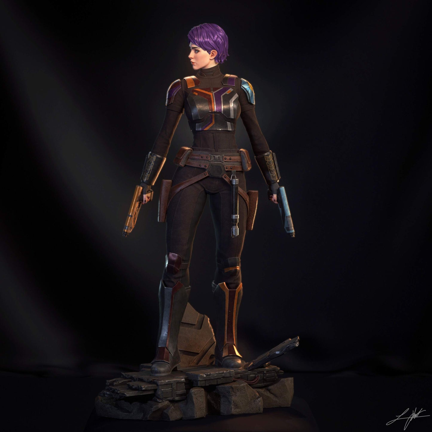 Sabine Wren Resin Fan Art (Design by Abe3D)
