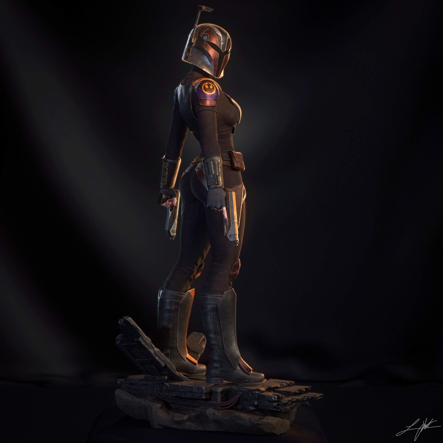 Sabine Wren Resin Fan Art (Design by Abe3D)
