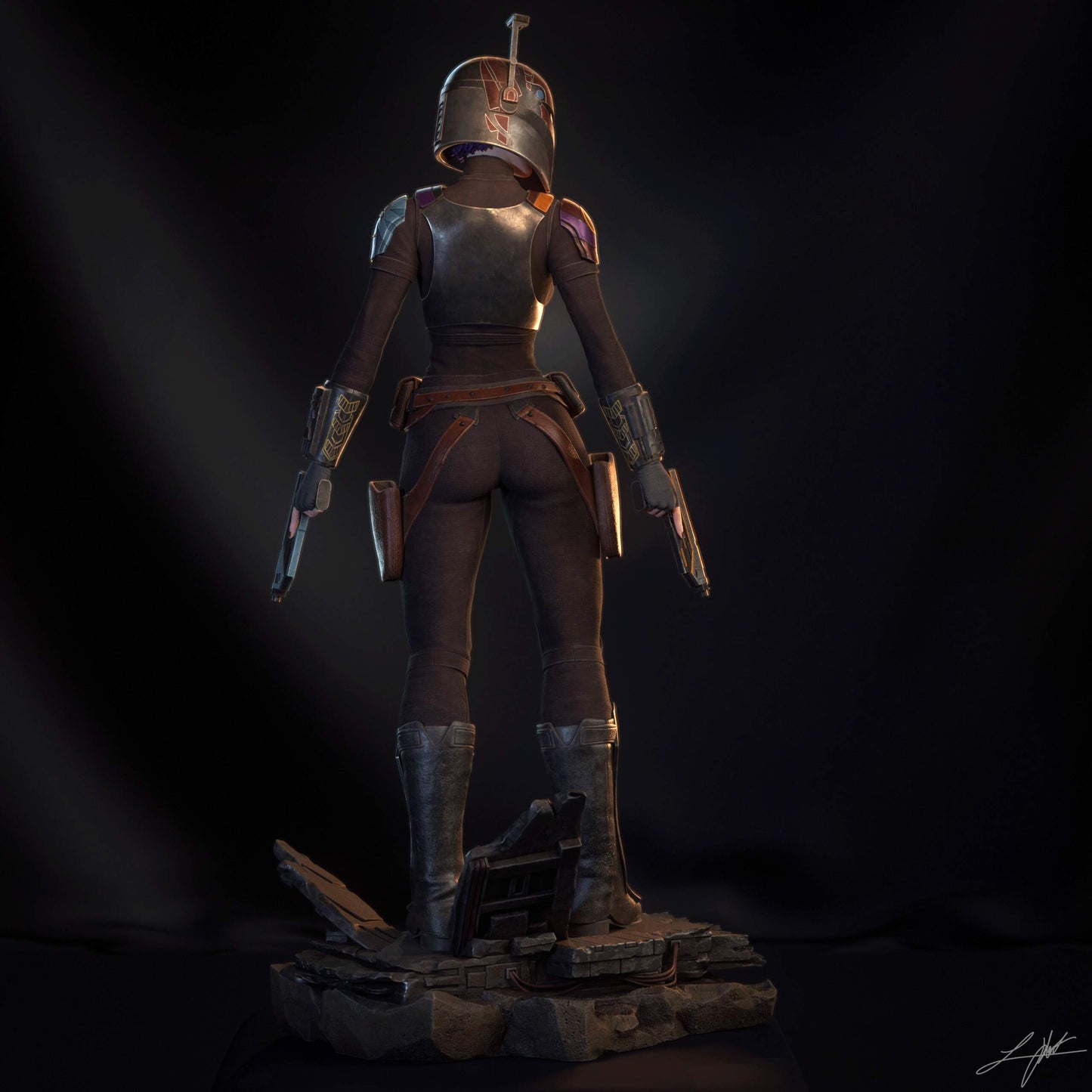 Sabine Wren Resin Fan Art (Design by Abe3D)