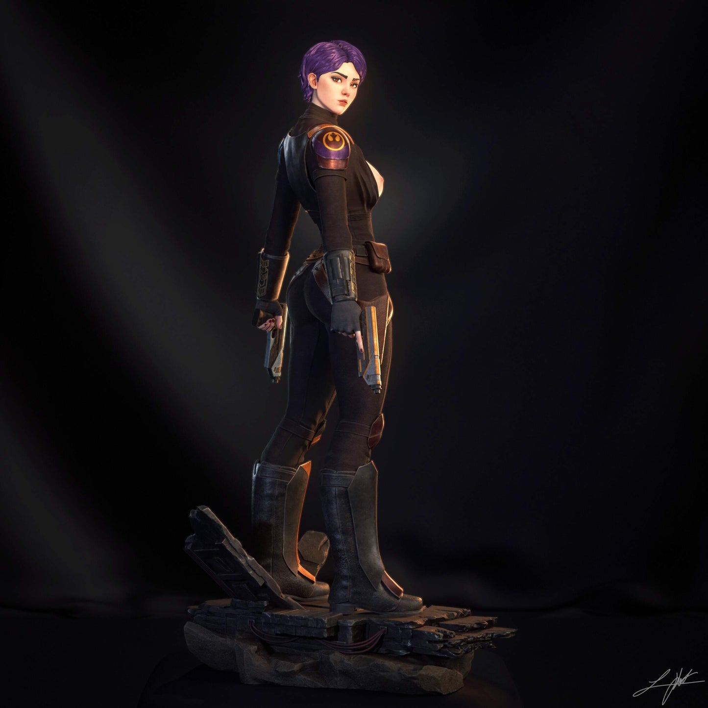 Sabine Wren Resin Fan Art (Design by Abe3D)