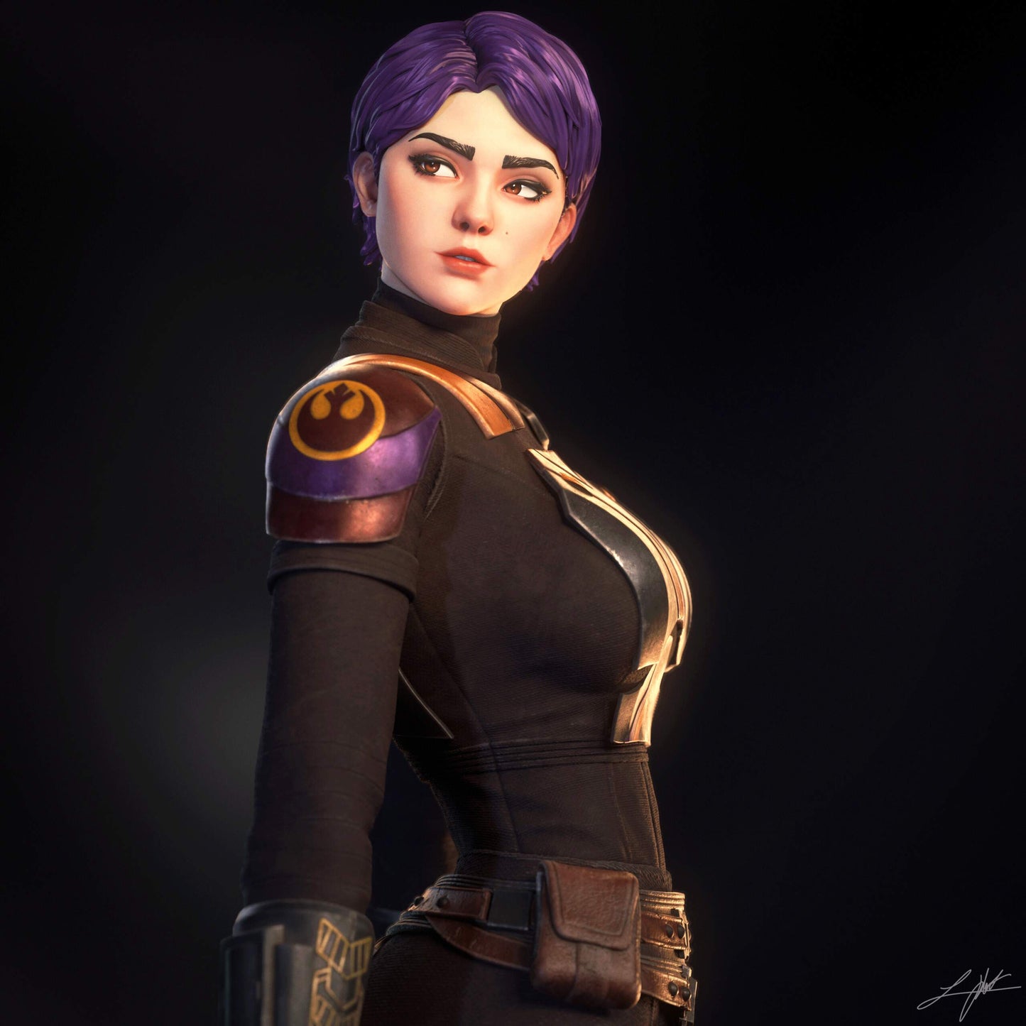 Sabine Wren Resin Fan Art (Design by Abe3D)