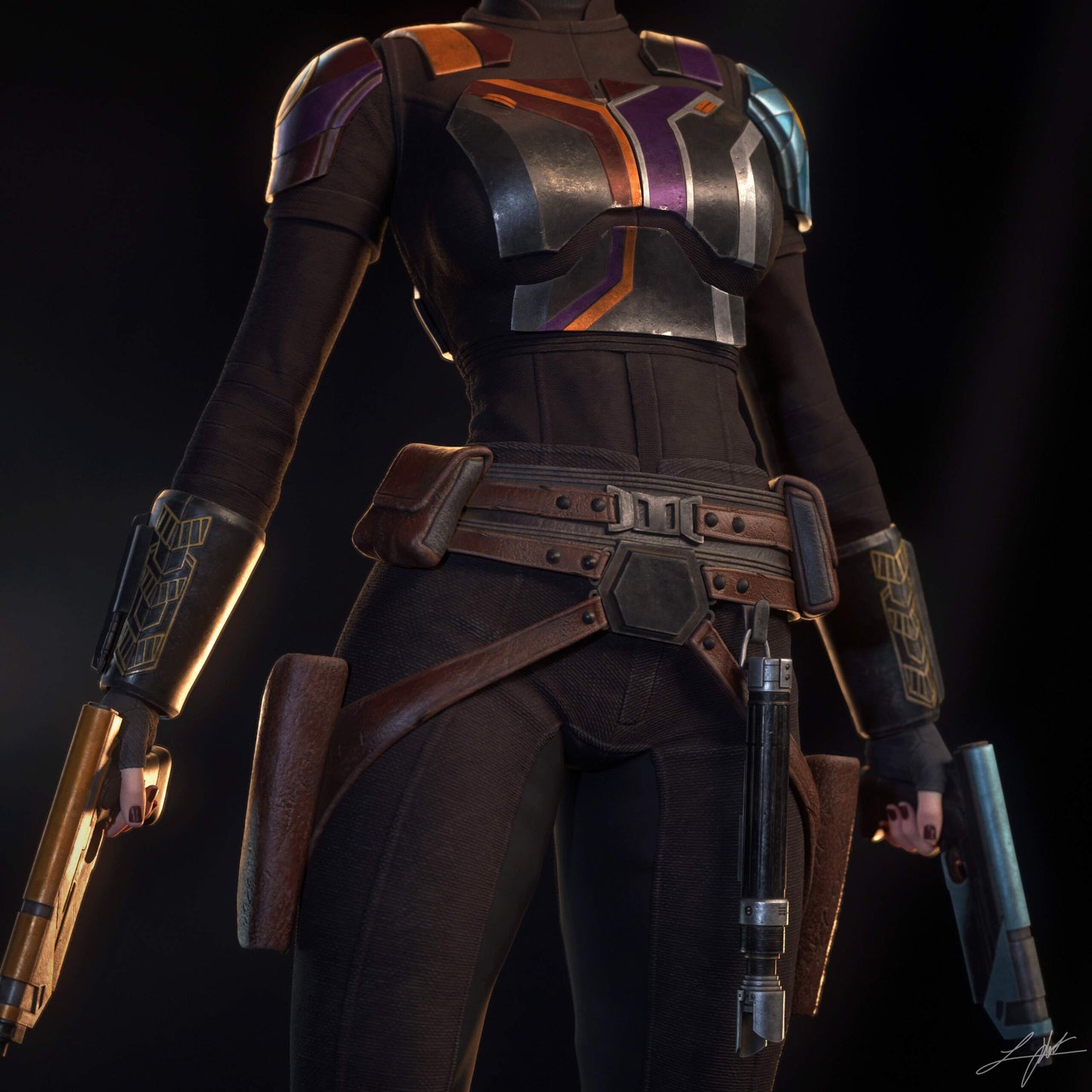 Sabine Wren Resin Fan Art (Design by Abe3D)