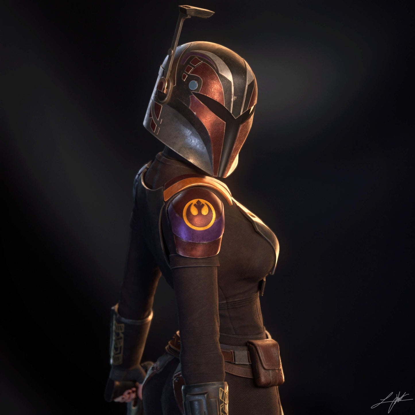 Sabine Wren Resin Fan Art (Design by Abe3D)
