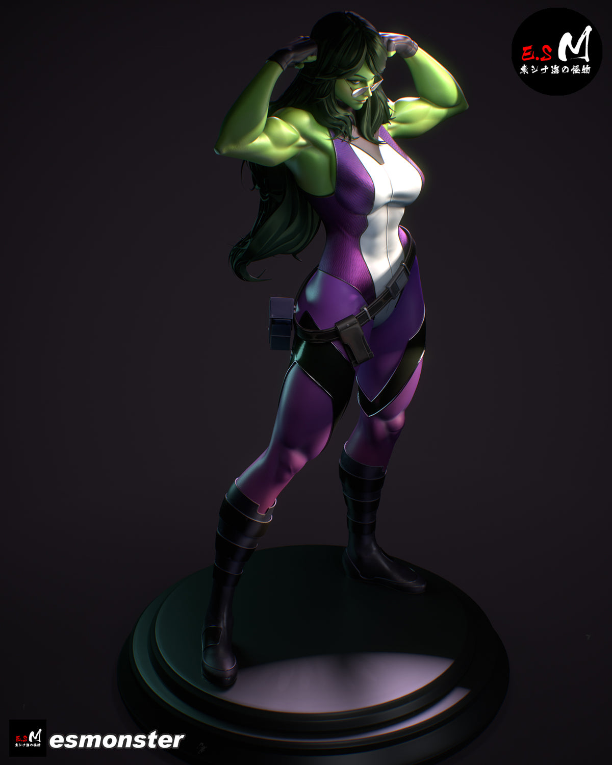She Hulk Resin Art (East Sea Monster Version)