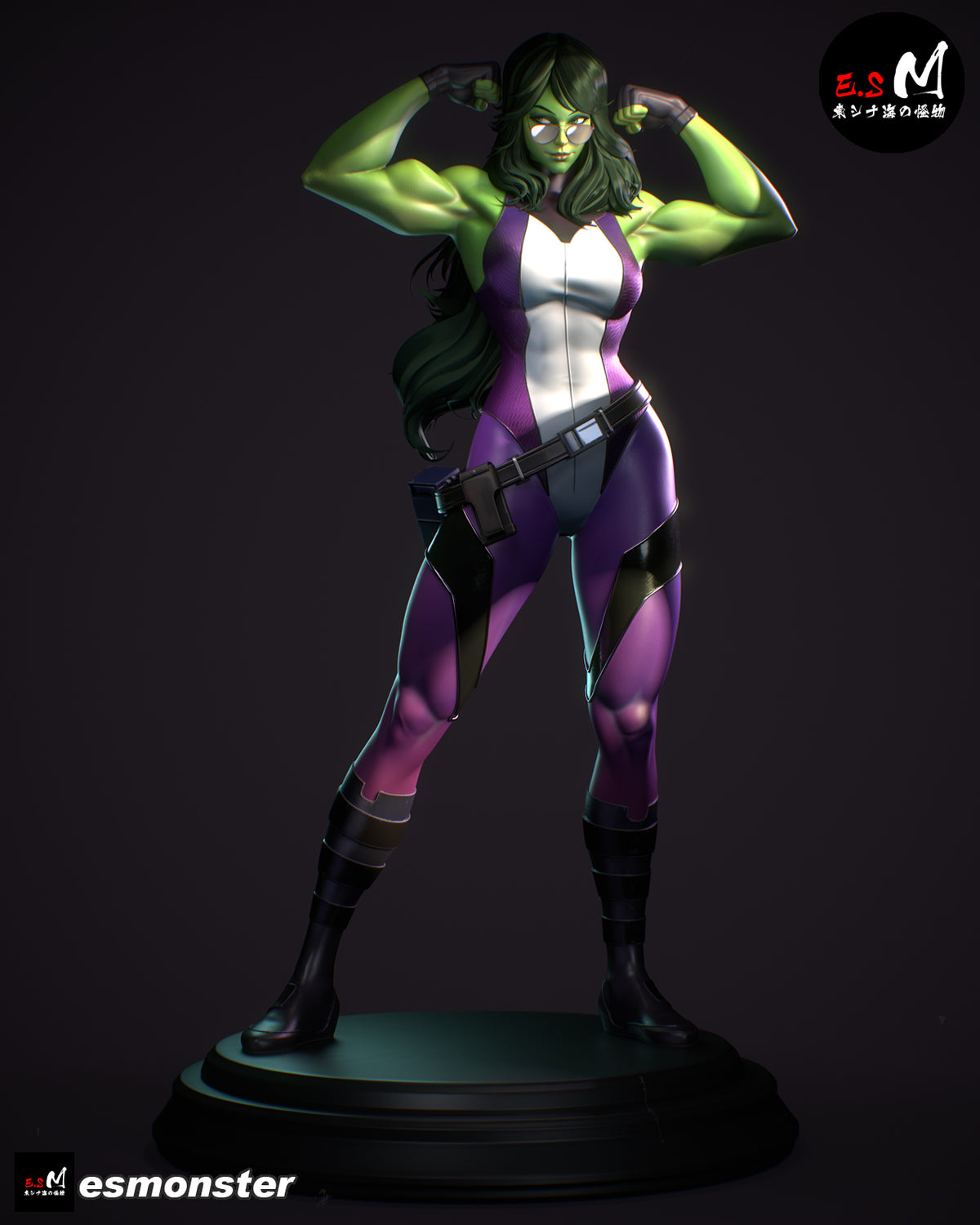 She Hulk Resin Art (East Sea Monster Version)