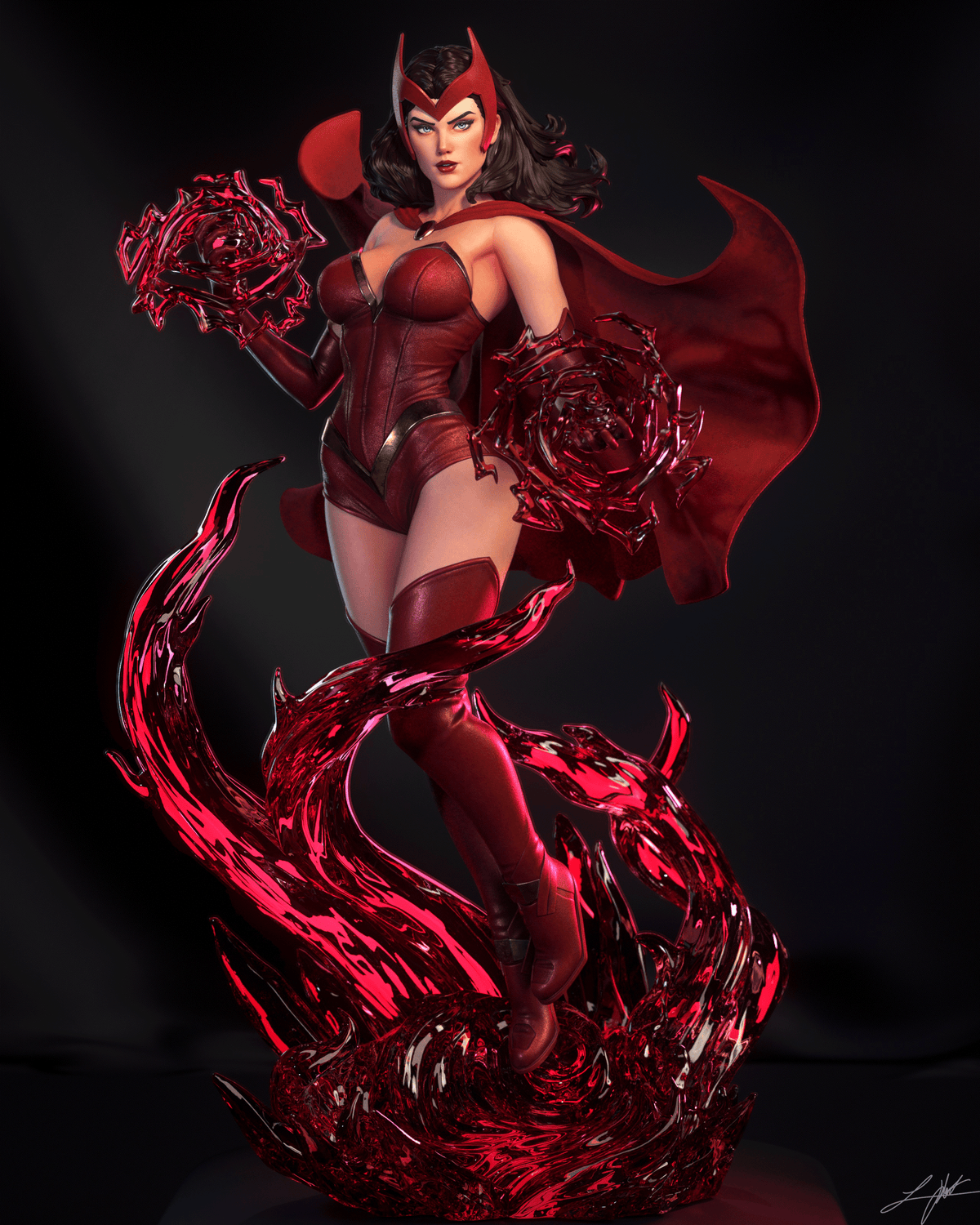 Scarlet Witch Resin Art (East Sea Monster Version)