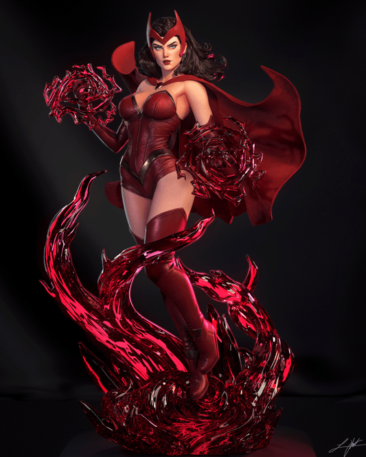 Scarlet Witch Resin Art (East Sea Monster Version)
