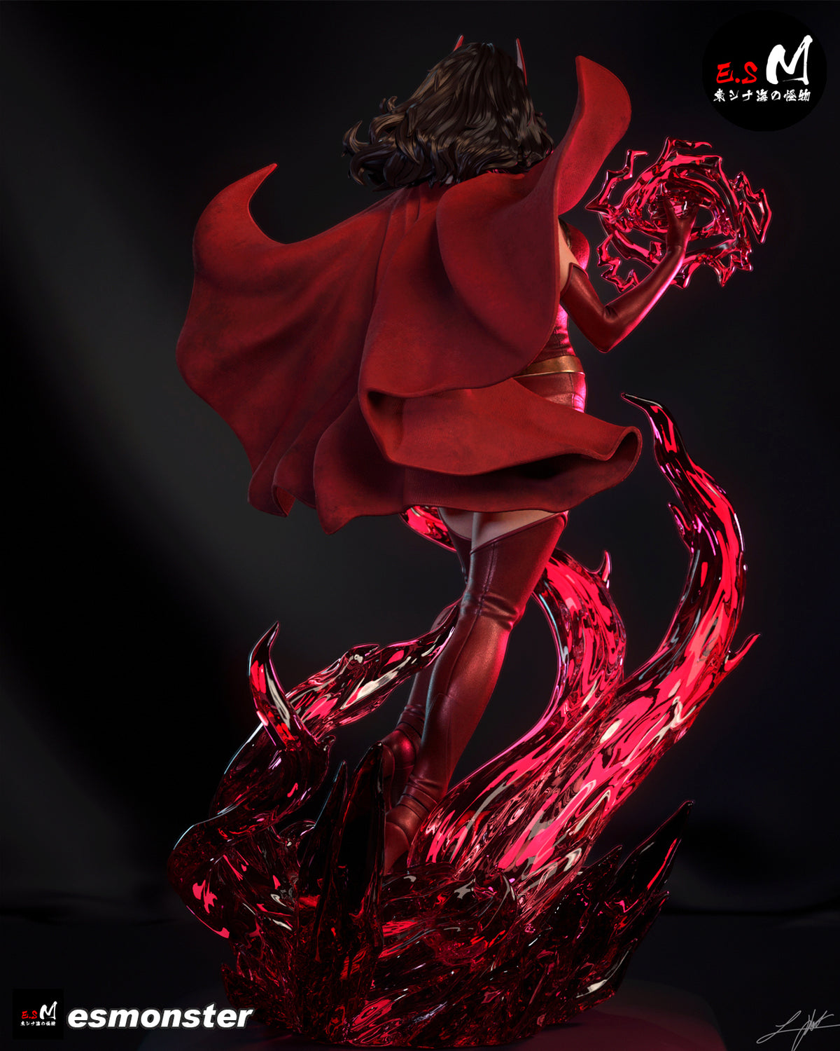 Scarlet Witch Resin Art (East Sea Monster Version)