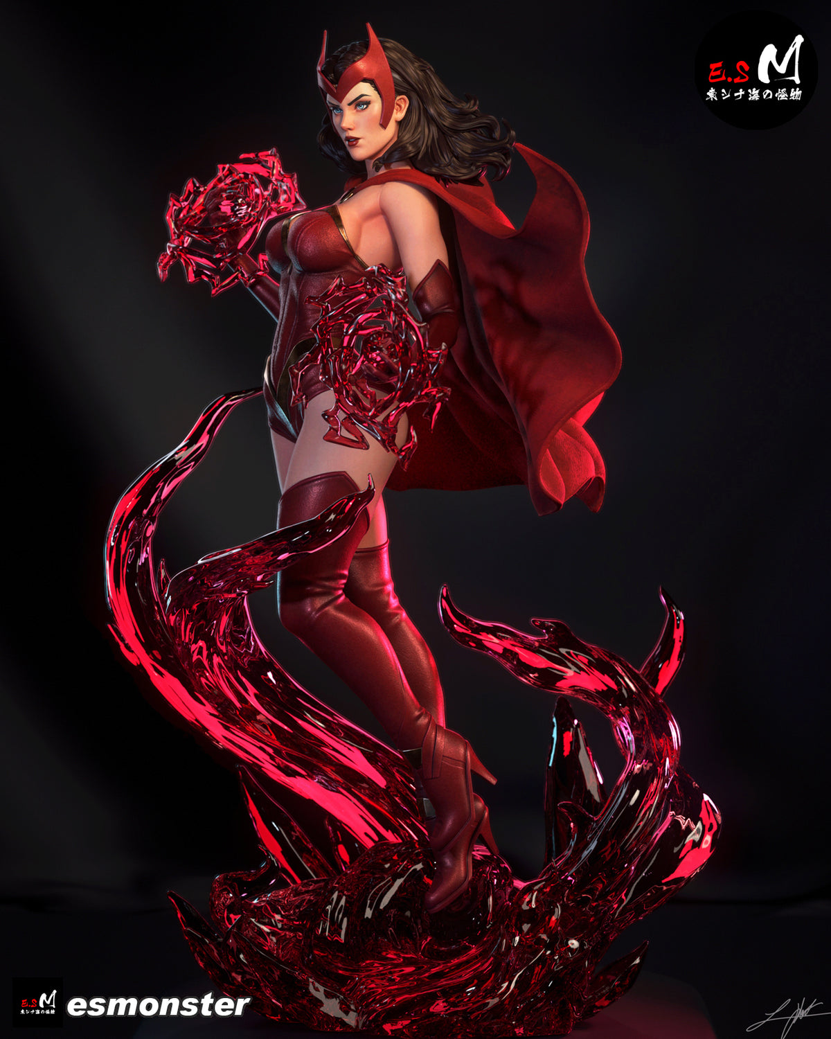 Scarlet Witch Resin Art (East Sea Monster Version)