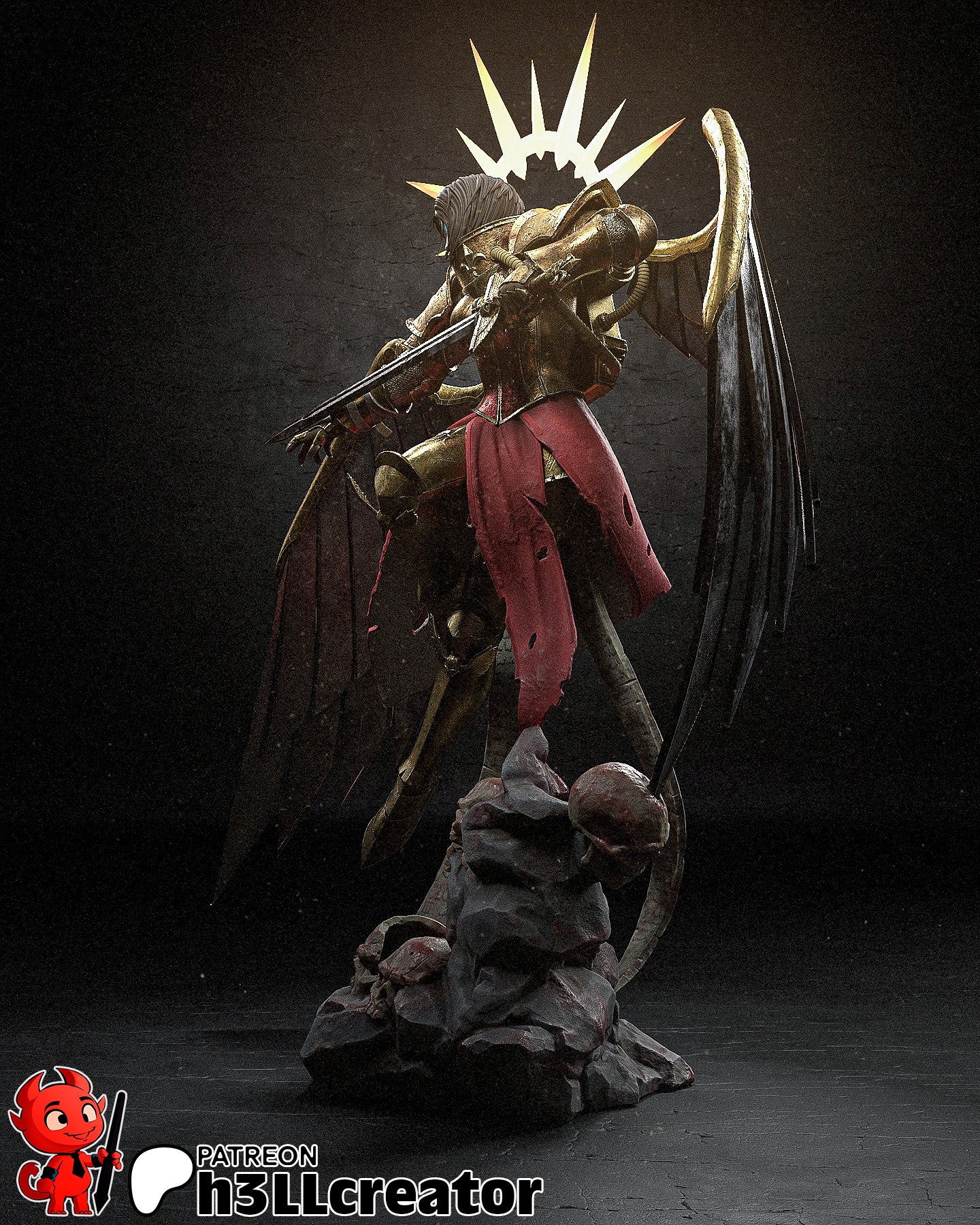 Saint Celestine Resin Fan Art Pro Painted - MTO (HC)