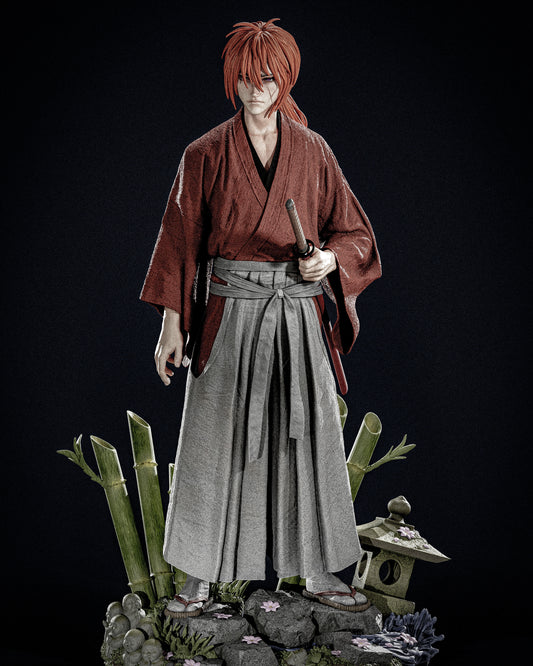 Kenshin Himura Resin Sculpture (Design by CA3D Studios)