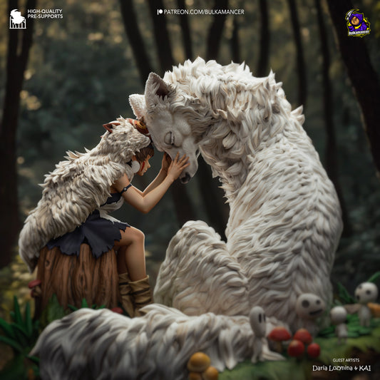 Princess Mononoke Resin Fan Art Sculpture (Bulka)