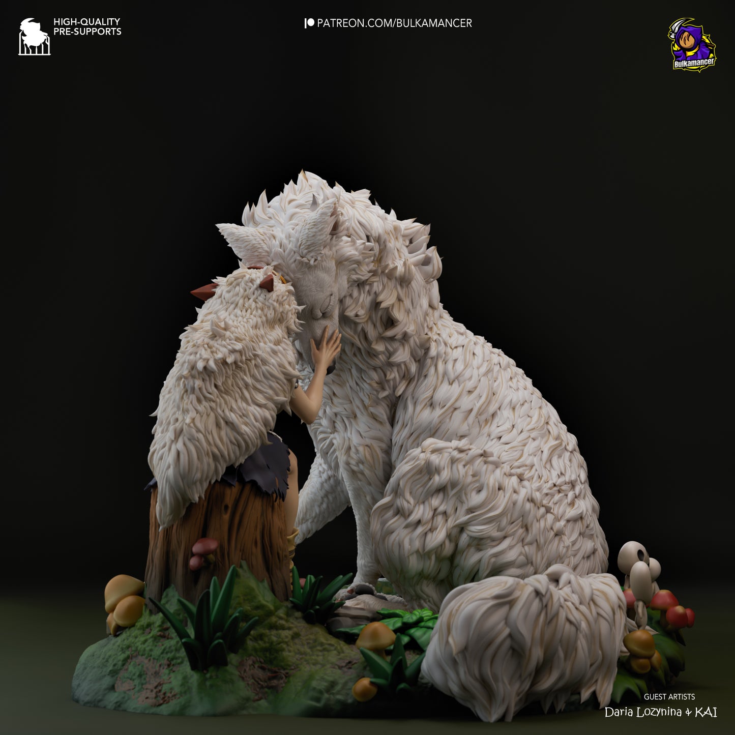 Princess Mononoke Resin Fan Art Sculpture (Bulka)