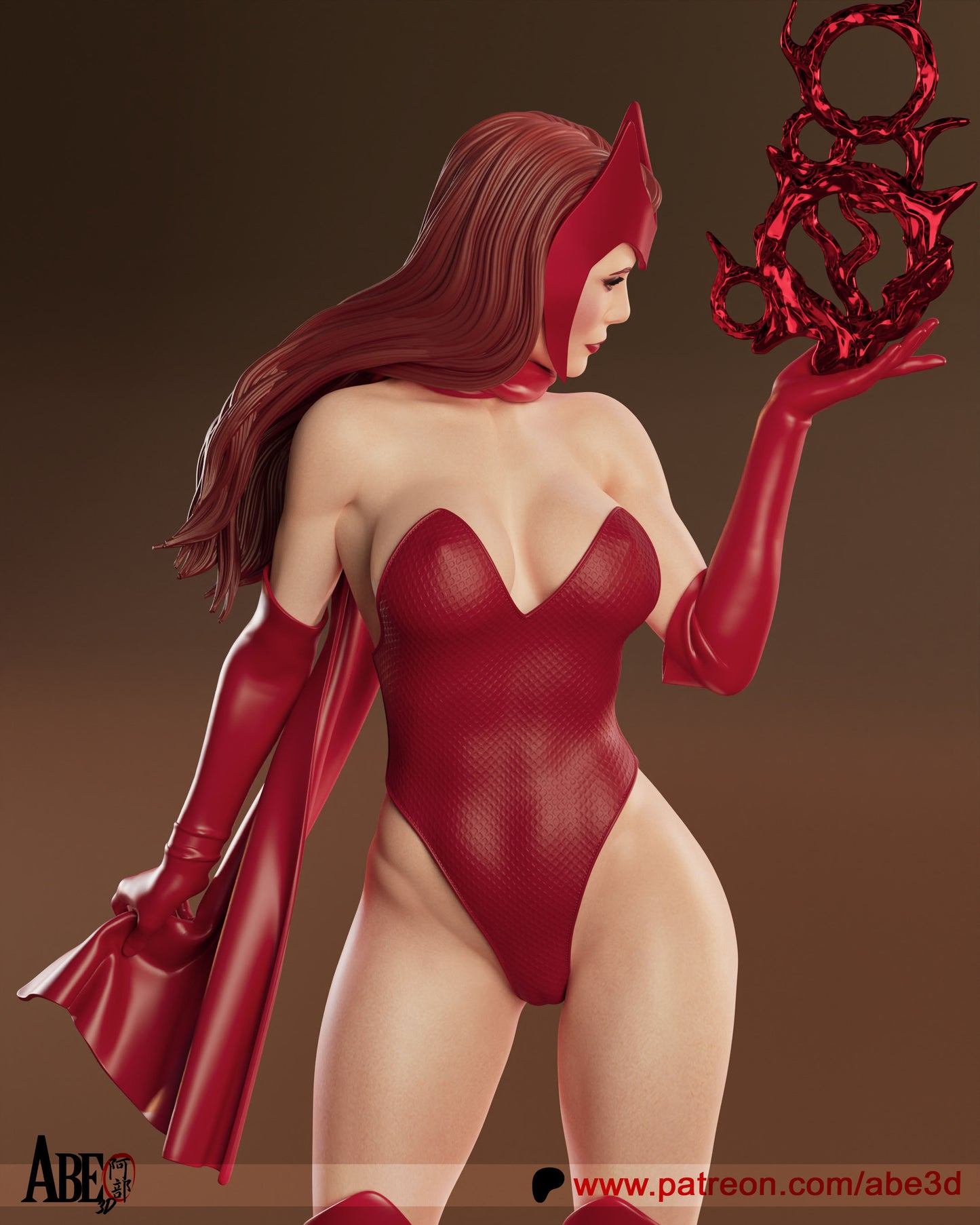 Scarlet Witch Resin Art (Design by Abe3D)