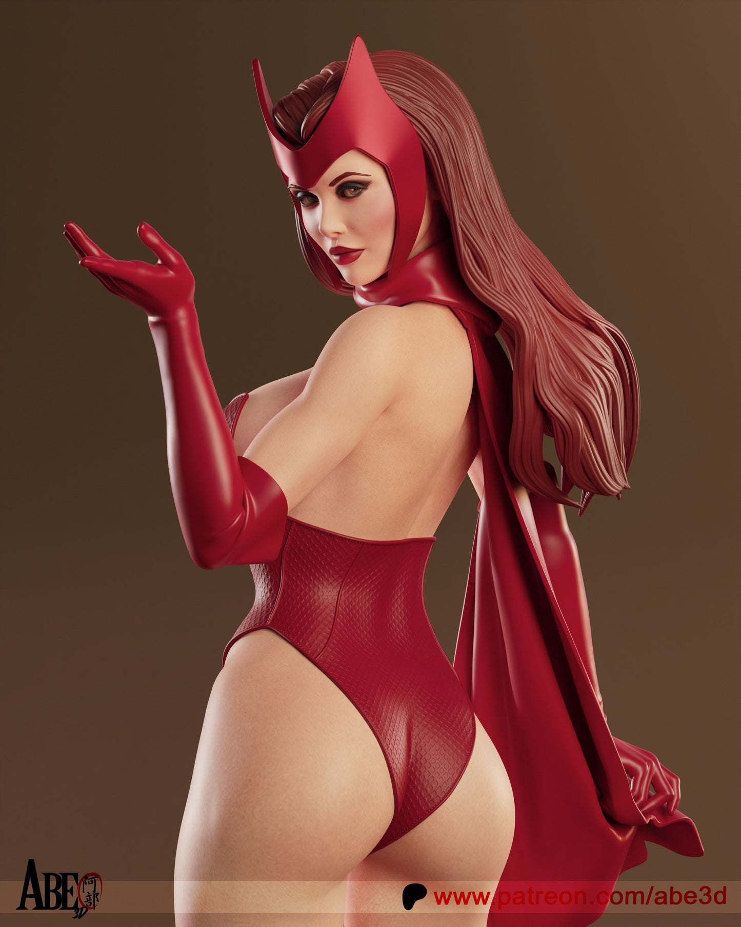 Scarlet Witch Resin Art (Design by Abe3D)