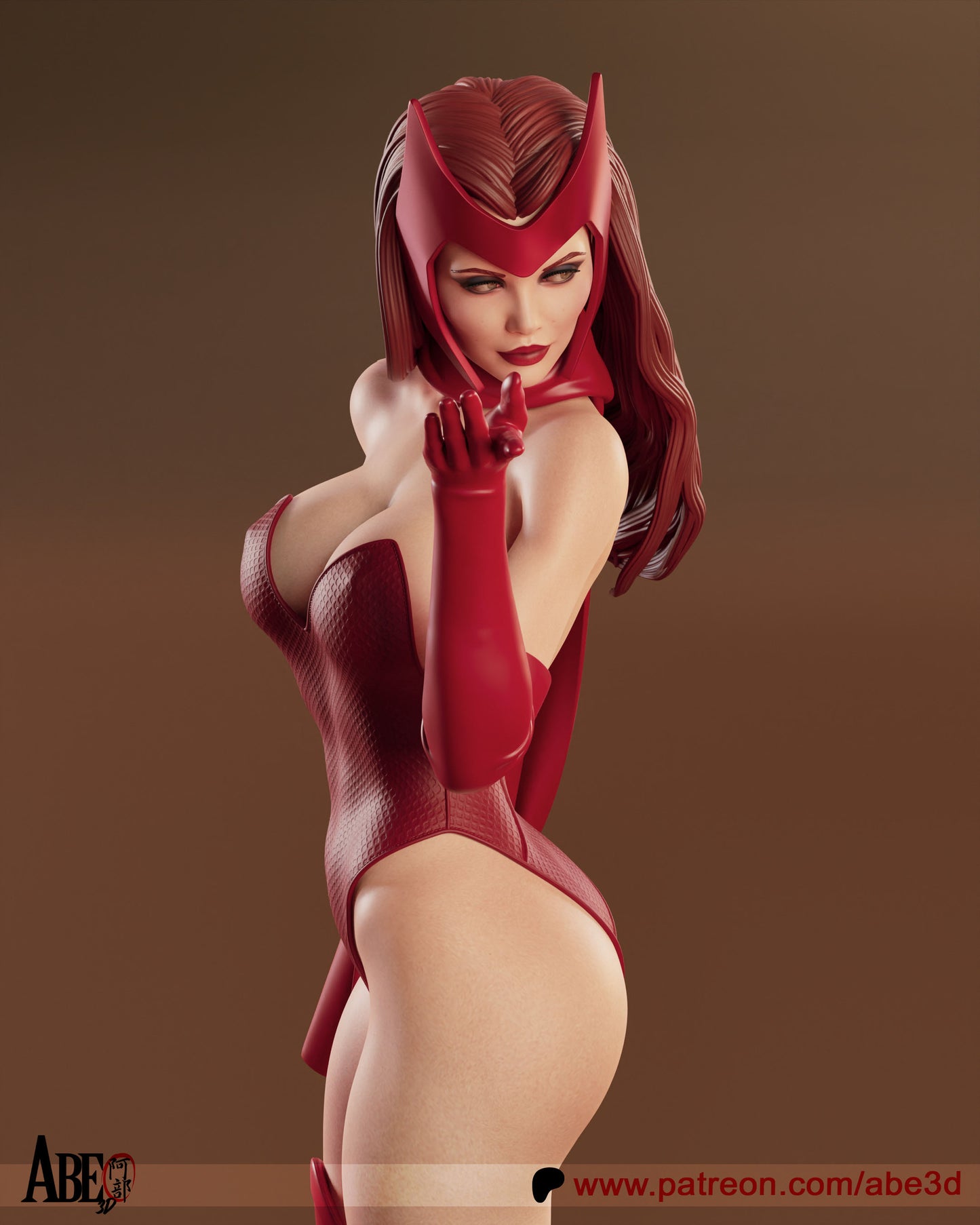 Scarlet Witch Resin Art (Design by Abe3D)