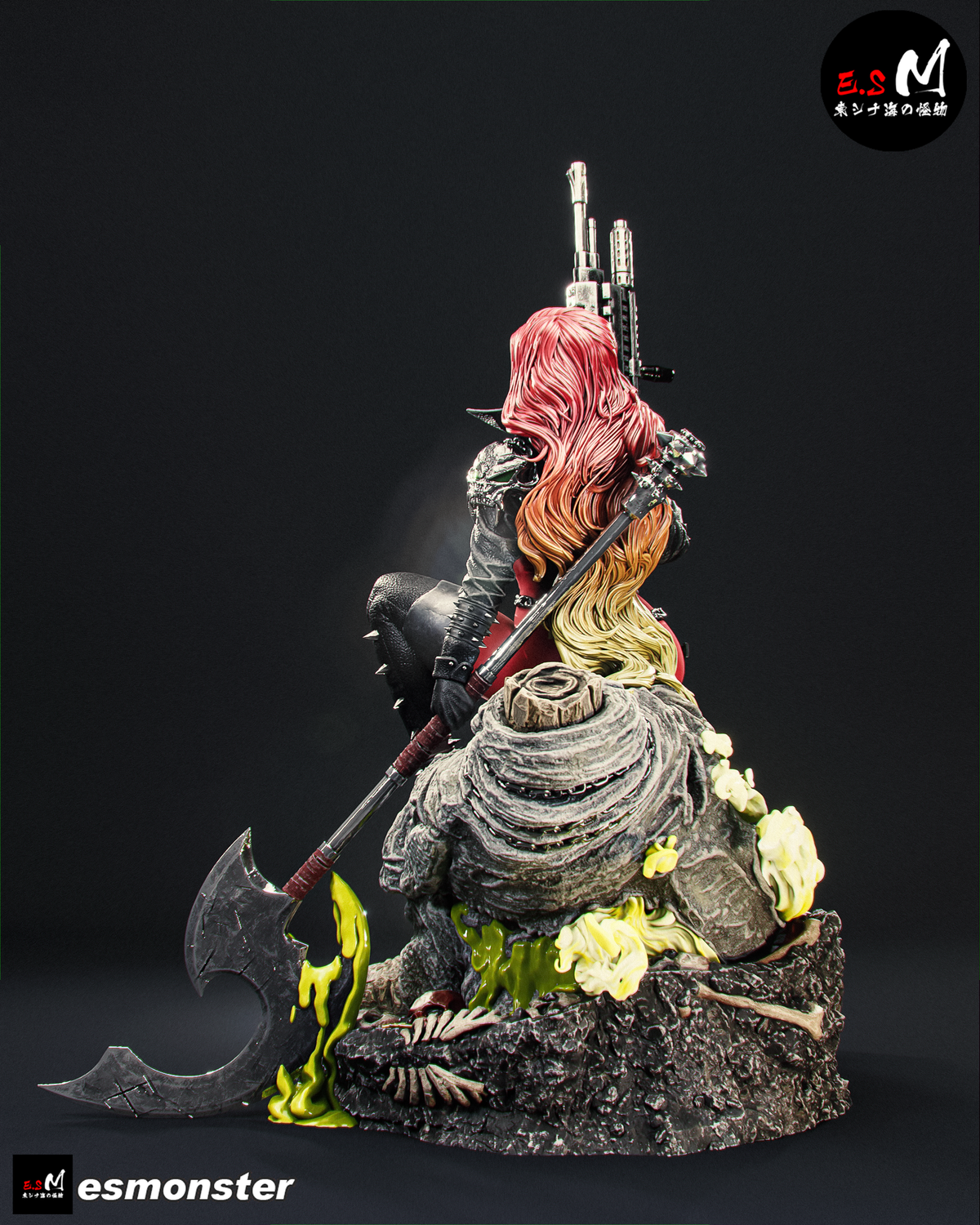 Scorched Resin Art (East Sea Monster Version)